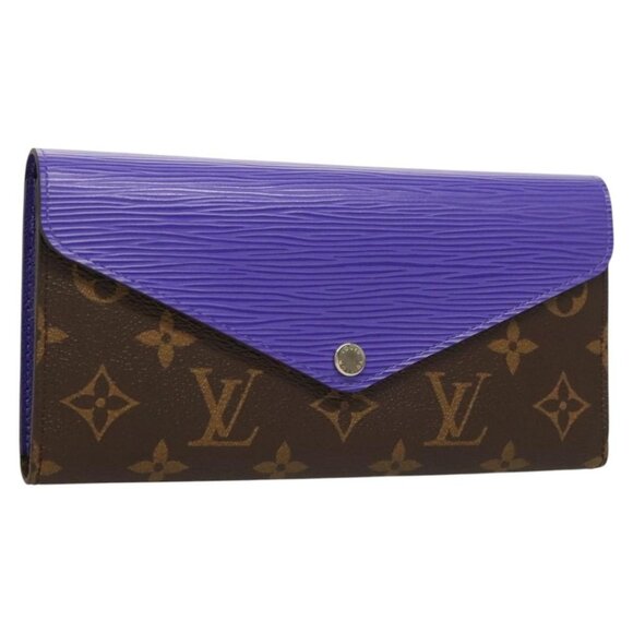 LOUIS VUITTON Monogram Portefeuille Marie Luron Purple M6049G LV Auth 119247M - Picture 1 of 16